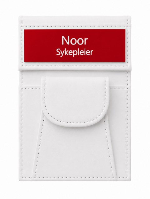 Rød bakgrunn, hvit tekst