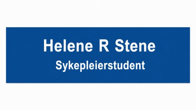 Navnskilt som passer alle yrker.